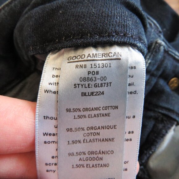 GOOD AMERICAN Good Legs High Rise Skinny Jeans in Blue224 - Size 26 Waist - Picture 14 of 15